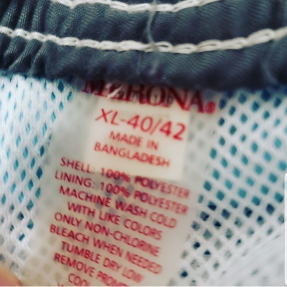 🍉 Merona Light Blue Mens Swim Shorts XL - Picture 3 of 3